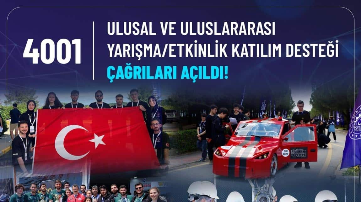 TÜBİTAK 4001 Ulusal ve Uluslararası Yarışma/Etkinlik Katılım Desteğinin 2. çağrısı, 1 Ekim 2024 tarihinde yayınlanmış ve başvuruya açılmıştır.